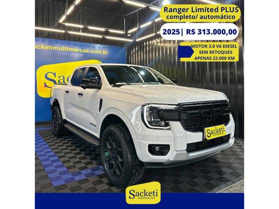 FORD RANGER 3.0 V6 TURBO DIESEL CD LIMITED 4X4 AUTOMÁTICO FORD RANGER 3.0 V6 TURBO DIESEL CD LIMITED 4X4 AUTOMÁTICO